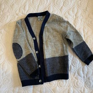 Toddler boy dress cardigan sweater.